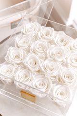 Everlasting Roses- 16 Roses with Drawer (choose color)
