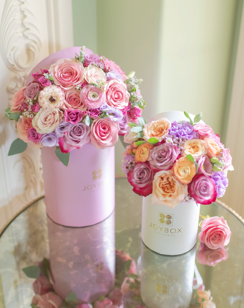 Tall Round Luxe JoyBox Joy Box Flowers
