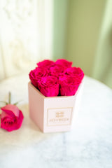 Everlasting Rose Hex Box- Petite
