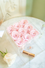 Everlasting Roses- 9 Roses with drawer (choose color)